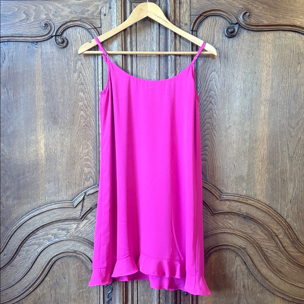 Amanda Uprichard Silk Cutout Magenta Dress Medium - Picture 9 of 13